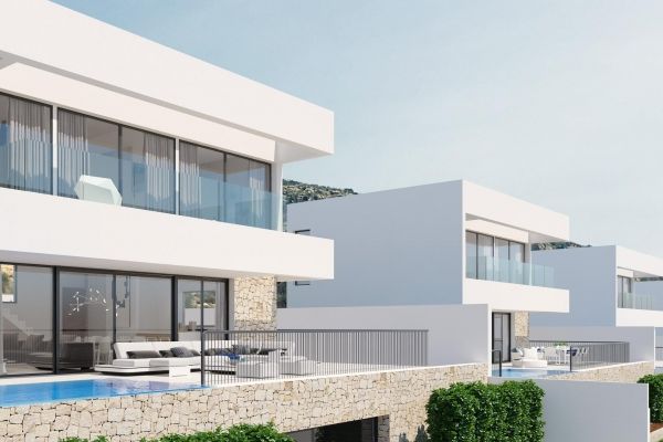NEW BUILD LUXURY VILLA IN FINESTRAT WITH THE SEA VIEWS