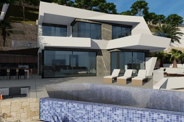 VILLA DE LUJO DE OBRA NUEVA CON VISTAS ESPECTACULARES EN CALPE