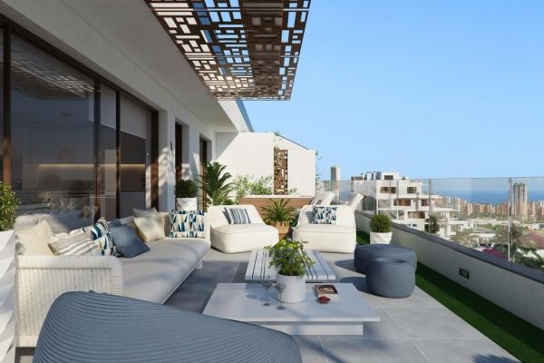 COMPLEJO RESIDENCIAL DE OBRA NUEVA EN FINESTRAT CON VISTAS AL MAR