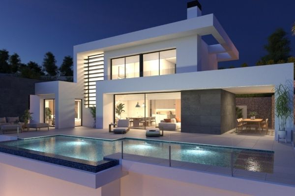 NEW BUILD VILLA WITH THE SEA VIEWS IN CUMBRE DEL SOL