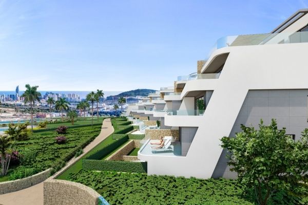 COMPLEJO RESIDENCIAL DE LUJO DE OBRA NUEVA CON VISTAS AL MAR EN FINESTRAT