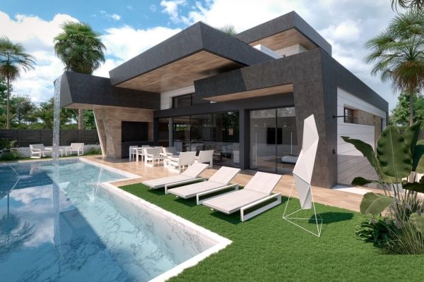 VILLAS DE OBRA NUEVA EN COMPLEJO PRIVADO EN LA PROVINCIA DE MURCIA