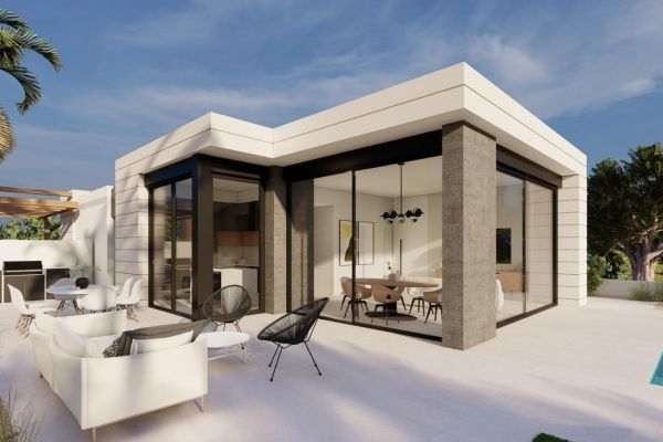 VILLAS DE OBRA NUEVA EN PILAR DE LA HORADADA EN EL CAMPO DE GOLF