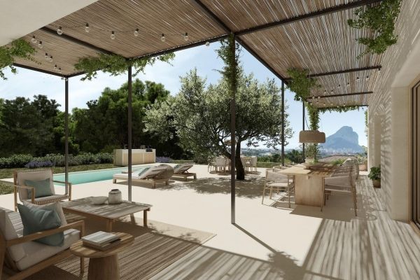 NEW BUILD VILLA IN CALPE WITH THE SEA VIEWS