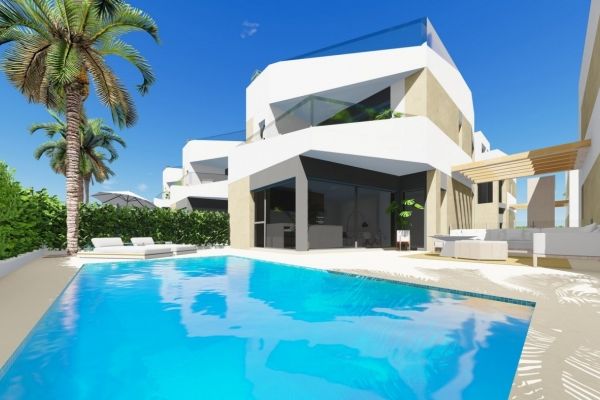 VILLAS PAREADAS DE OBRA NUEVA EN ORIHUELA COSTA