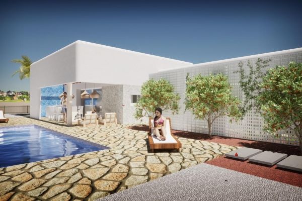 VILLAS DE OBRA NUEVA ESTILO IBIZA EN ALFAZ DEL PI