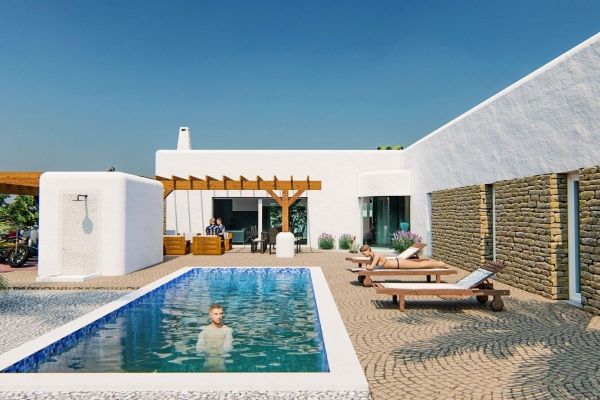 VILLAS DE OBRA NUEVA ESTILO IBIZA EN ALFAZ DEL PI