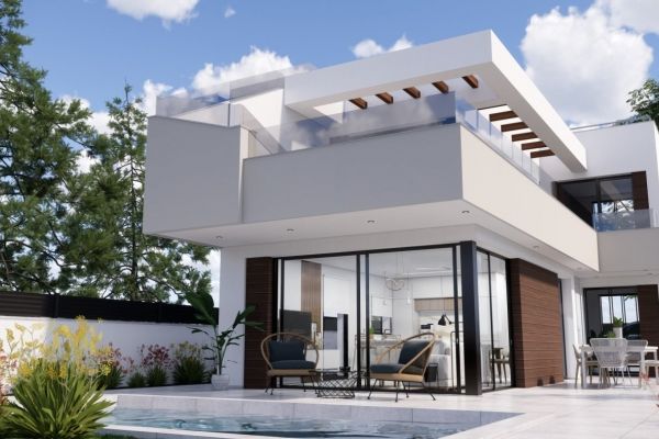 VILLAS DE OBRA NUEVA EN PILAR DE LA HORADADA EN EL CAMPO DE GOLF