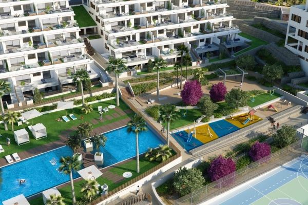 COMPLEJO RESIDENCIAL DE OBRA NUEVA EN FINESTRAT CON VISTAS AL MAR