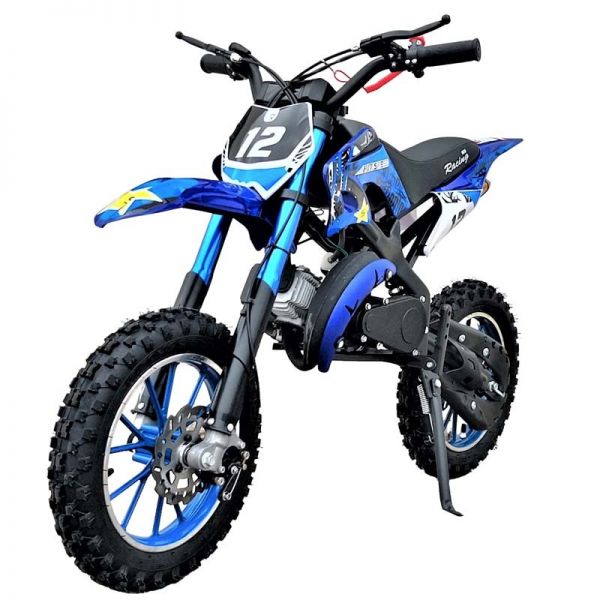 Mini Motos De Cross Para Niños De Gasolina 49cc - Azul