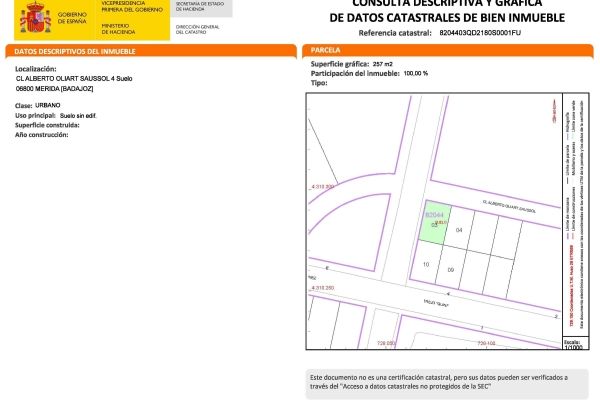 PARCELA EN VENTA CON PROYECTO 