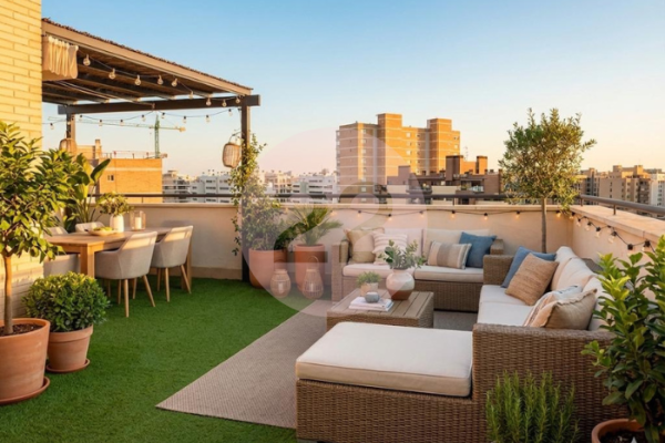 Ático con vistas al mar en el Pau 5